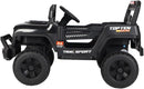 Bang Toys - Carrinho Elétrico Infantil Adventure 12V - com Luzes de LED, Sons, Entrada USB/MP3, Bluetooth, Controle Remoto - Suporta até 50kg - Cor Preto