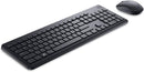 Combo Teclado e Mouse Dell KM3322W Sem Fio, Layout ABNT2 Português (Brasil), Receptor USB 2,4 GHz, Mouse Óptico 1.000 DPI com 3 Botões, Teclas Multimídia, Compatível com PC e Mac, Preto