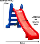 Cama Elástica Pula Pula 1,40m Premium + Escorregador Médio + Gangorra Infantil