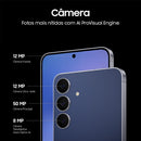 Celular Samsung Galaxy S25 FE 5G, 128GB, 8GB, Câmera Tripla - Azul Marinho