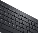 Combo Teclado e Mouse Dell KM3322W Sem Fio, Layout ABNT2 Português (Brasil), Receptor USB 2,4 GHz, Mouse Óptico 1.000 DPI com 3 Botões, Teclas Multimídia, Compatível com PC e Mac, Preto