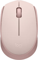 Mouse sem fio Logitech M170 com Design Ambidestro Compacto, Conexão USB e Pilha Inclusa - Rosa
