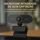 Top 1 Webcam Premium Full HD 1080p com Microfone, USB Plug & Play, Foco Automático – Para PC, Notebook, Zoom, Teams, Meet Skype YouTube Discord e Mais – Ideal para Home Office Reuniões e Videochamadas