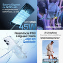 Smartphone OPPO RENO 14 F 5G 256GB 12GB RAM Câmera 50MP IP69 AMOLED 6.57" AZUL