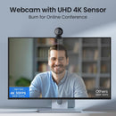 EMEET Webcam 4K para PC, webcam S600 com sensor Sony, 2 microfones de redução de ruído, FOV de 65° a 88°, foco automático TOF, capa de privacidade rotativa integrada, 1080p a 60FPS, ideal para
